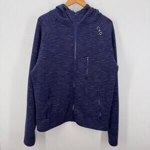 CVG Navy Rest Day Full Zip Hoodie Jacket Size Large Outdoor Comfort Athletic